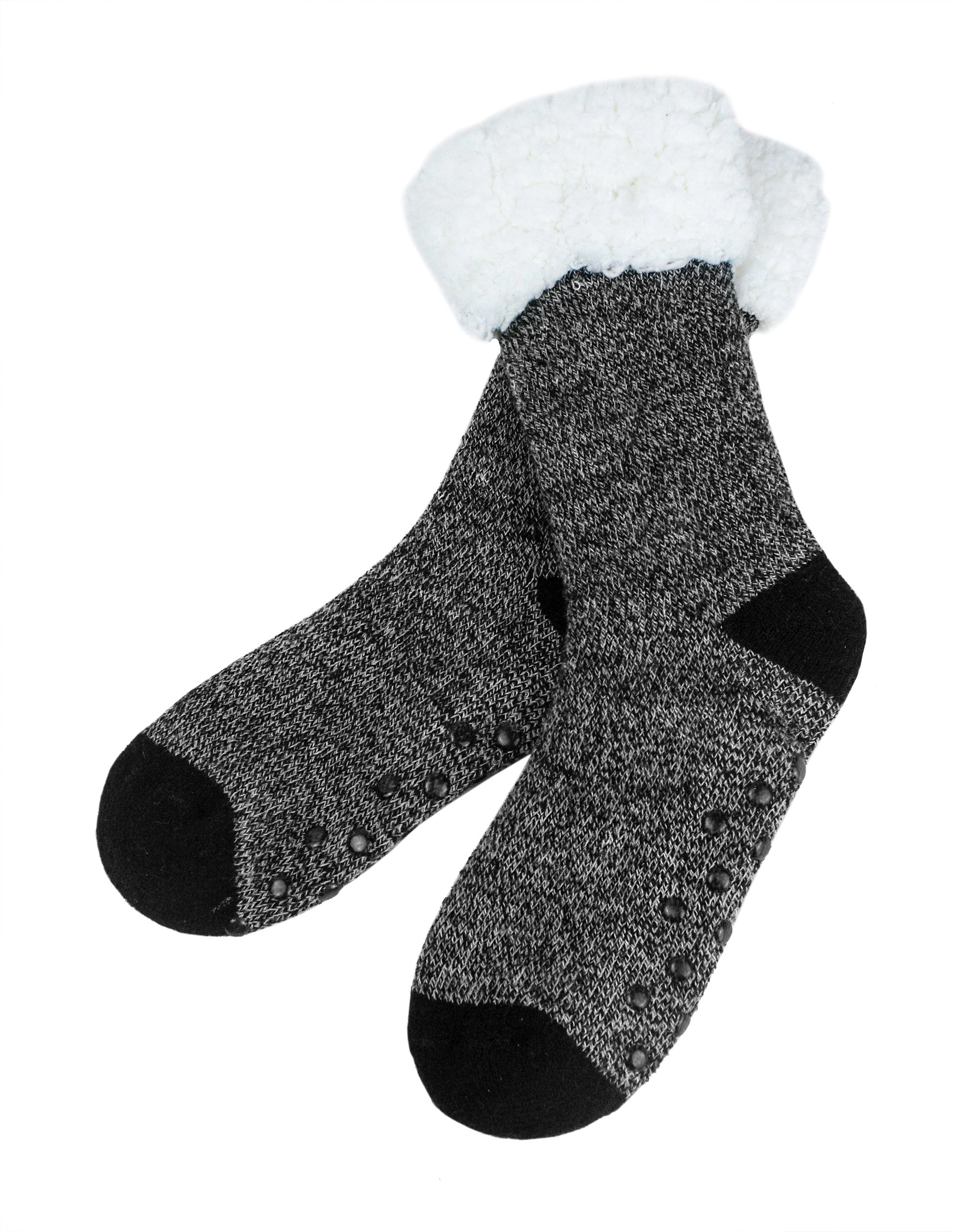 Cozy Black Sherpa Boot Socks: Warmth & Style All Day